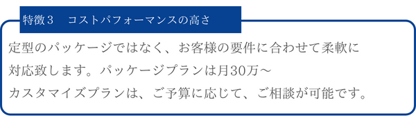 特徴1⃣ 制作支援で早期に実現と理解促進-1
